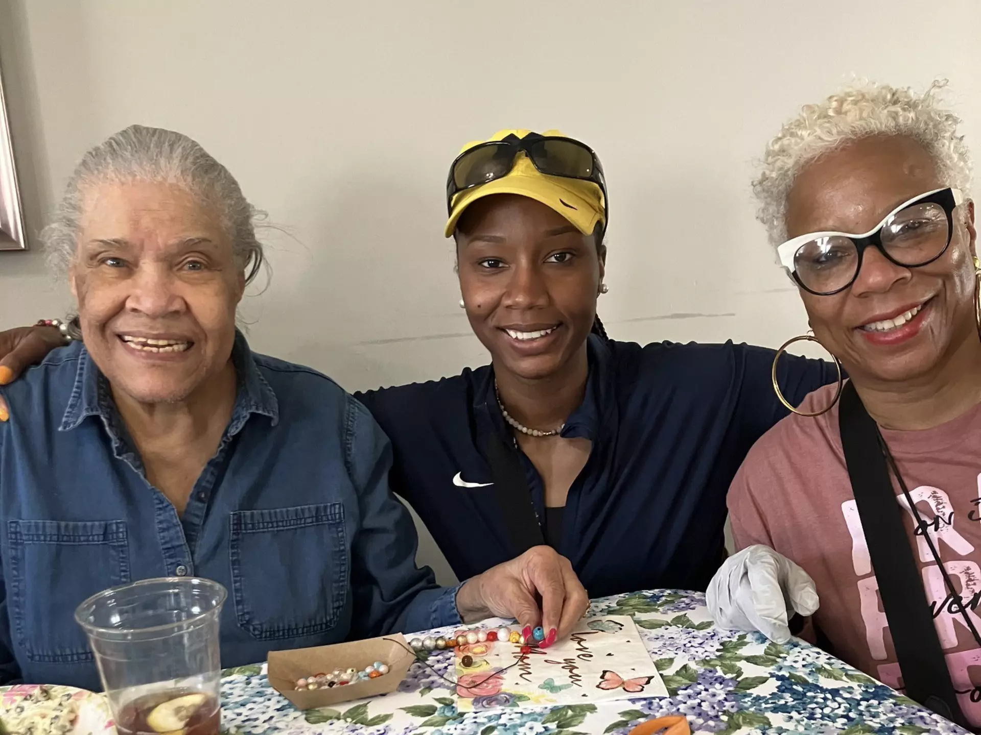 StoryPoint Group residents enjoying a meal with family members. 